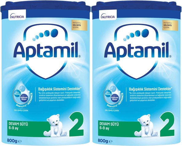 Nutrıcıa Aptamil 800GR Devam Sütü No:2 (6-9 Ay) (2 Li Set)