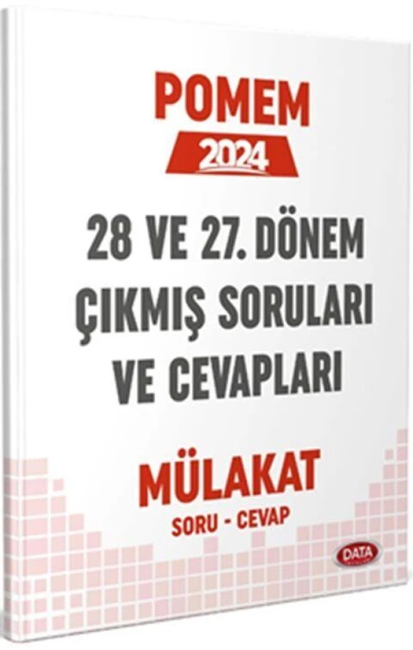 Pomem 28. ve 27. Dönem Mülakat Çıkmış Sorular ve Cevapları Data Yayınları