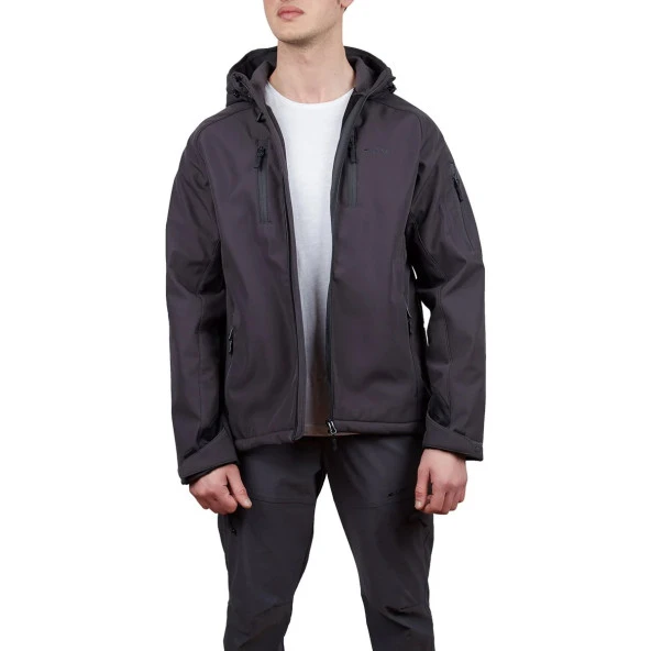 Alpinist Peak Softshell Erkek Outdoor Mont Antrasit (500401)