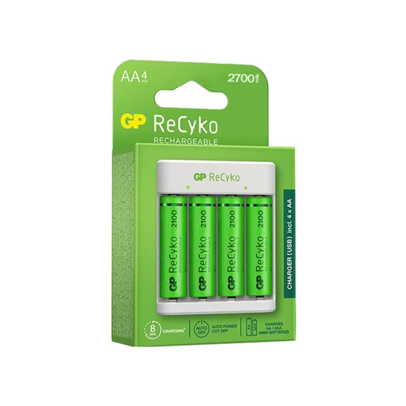 Gp Gpe411270aahc-2mtbb4 Usb E411 4x2600 Mah Aa Pilli Usb Pil Şarj Cihazı