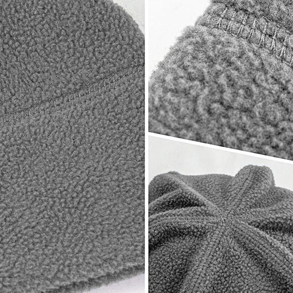 Savex Çocuk Polar Bere Gri 3-6 Yaş - Resim 3