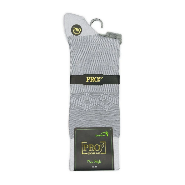 Pro Çorap Tumaniş Bambu Erkek Çorabı Gri (17104-R6) - 2
