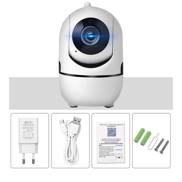 Full HD Sesli Hareketli Kablosuz Bebek Kamerası Wi-Fi Wireless Baby Cam Ip Gece Görüşlü - 5
