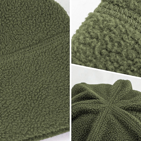 Savex Çocuk Polar Bere Haki 3-6 Yaş - Resim 3