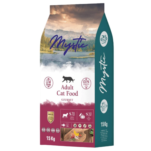 Mystic Düşük Tahıllı Gurme 15kg Yetişkin Kedi Maması Gourmet Az Tahıllı Kuru Kedi Maması