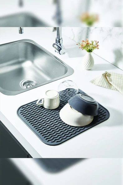 Silikon Çok Amaçlı Kaydırmaz Mat & Bulaşıklık (28*36 Cm ) - 2