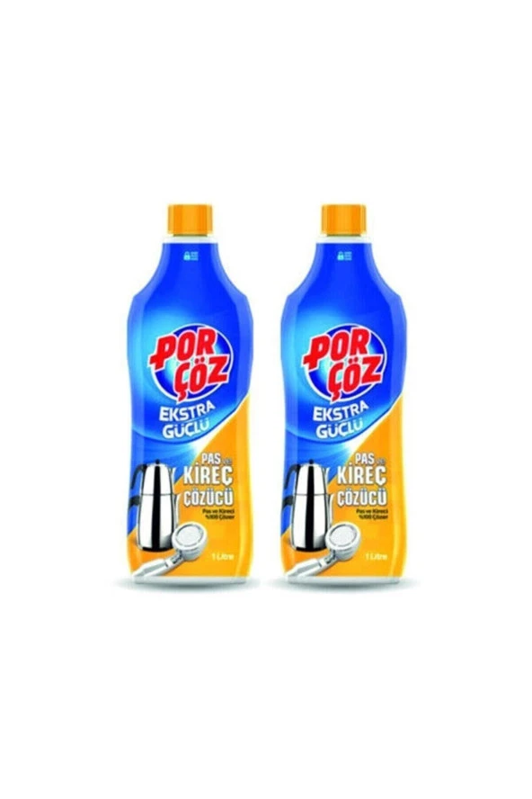 Porçöz Kireç ve Pas Çözücü 1000 ml x 2 Adet