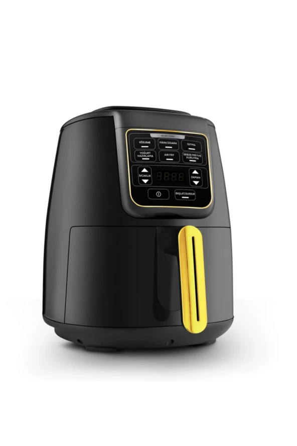 Karaca Smart Sensorlü Ev Yoğurdu, Közleme, Fırın/Izgara 6 Pişirme Fonksiyonlu XL 4 Litre AirFry 1550W