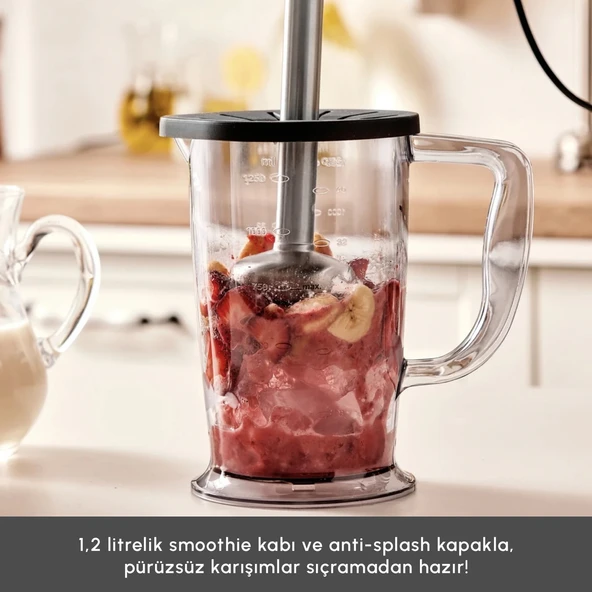 Karaca 2500W Yüksek Güç 4 Kanatlı Bıçaklar Buz Kırma Premium Tasarım Cam Mutfak Robotu & Blender - 4