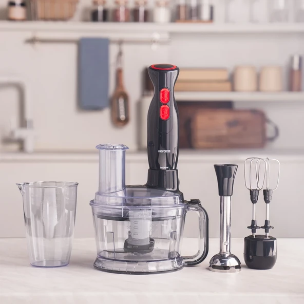 Karaca 2000W Turbo fonksiyon-Çift taraflı Paslanmaz Çelik bıçak Buz Kırma Blender Seti - 2