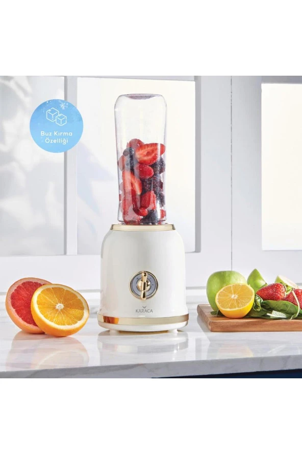 Karaca Retro Personal Kişisel Smoothie Blender Cream - 2