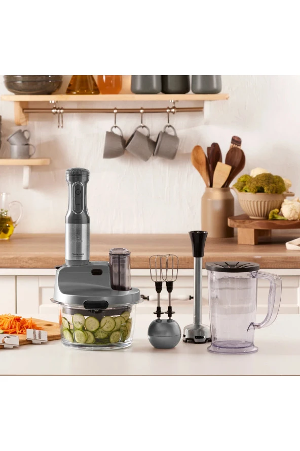 Karaca 2500W Yüksek Güç 4 Kanatlı Bıçaklar Buz Kırma Premium Tasarım Cam Mutfak Robotu & Blender