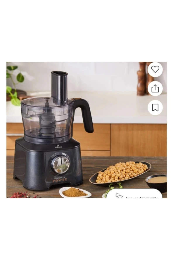 Karaca Mastermaid 11 In 1 Premium Mutfak Robotu Çift Katlı 4 Kanatlı Doğrayıcı Black 2500 W - 7