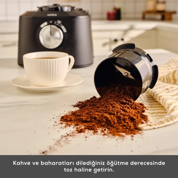 Karaca Mastermaid 11 In 1 Premium Mutfak Robotu Çift Katlı 4 Kanatlı Doğrayıcı Black 2500 W - 5