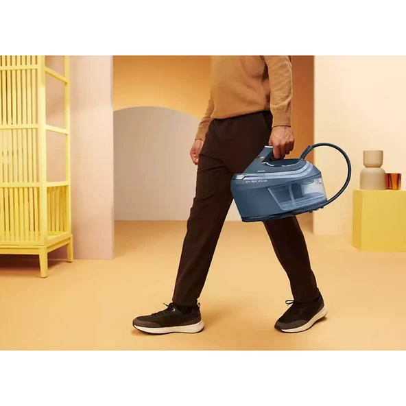 Philips 8 BAR 550gr buhar basınçlı Steam Glide Advanced 2400W Kazanlı Ütü + Tüy - Tiftik Makinesi Hediye - Resim 2