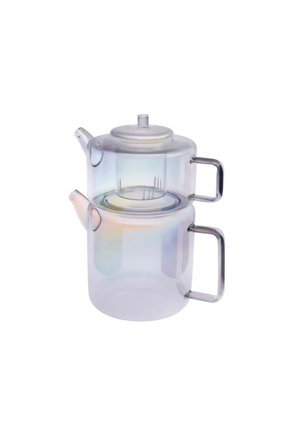 Karaca Flat Borosilikat Cam Midi Çaydanlık Luster