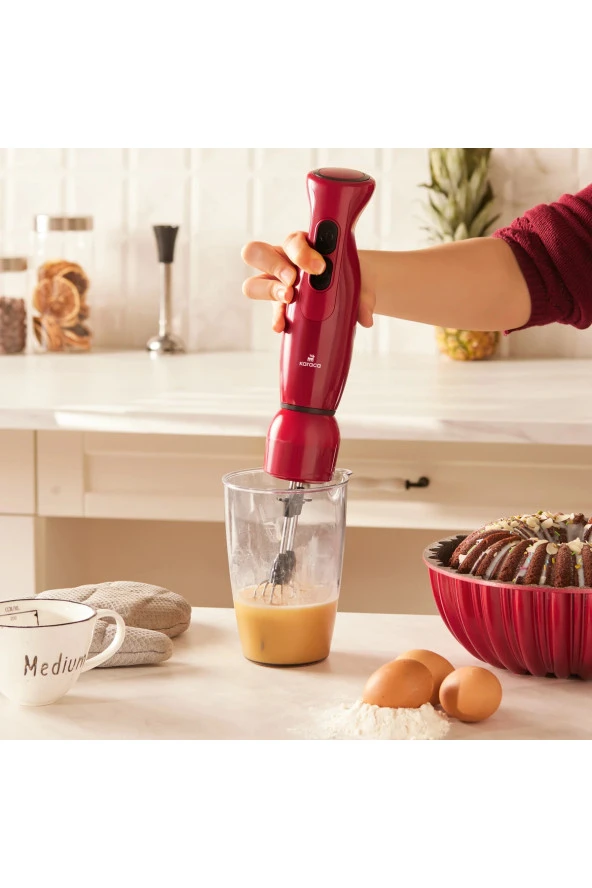 Karaca PRO 2000W Turbo Fonksiyon-Çift taraflı Paslanmaz Çelikbıçak Buz Kırma Doğrayıcı Mutfak Robotu