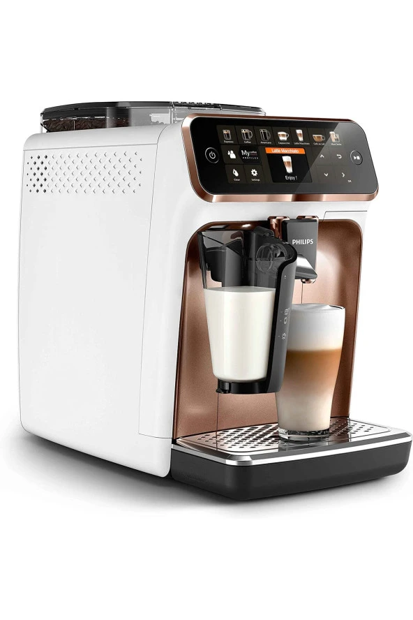 Philips Lattego Tam Otomatik PREMİUM EP5443 Krom-Beyaz Kahve ve Espresso Makinesi 12 Farklı Kahve - 2