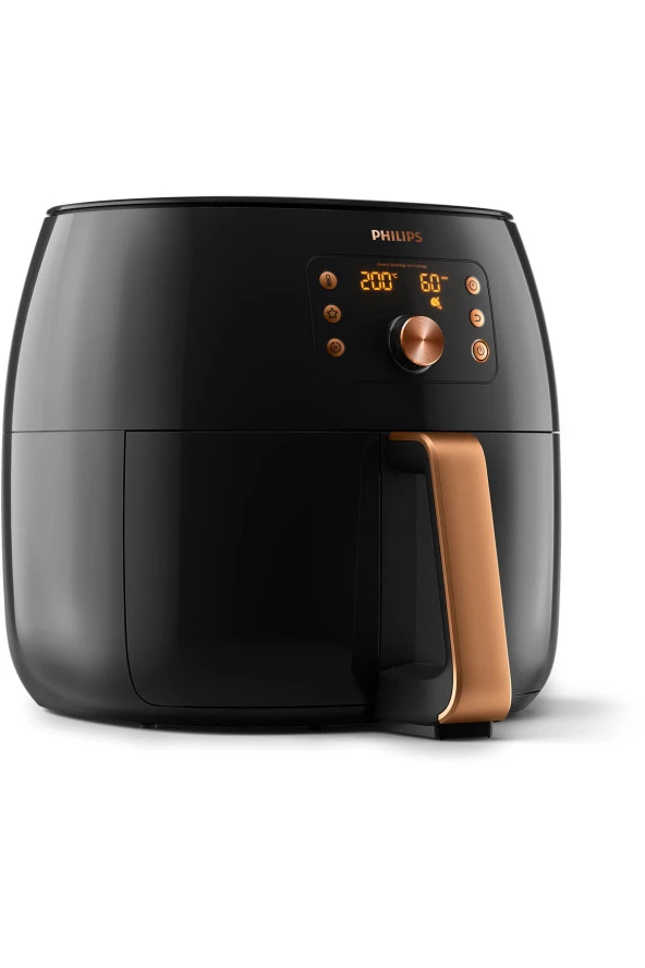 Philips Premium Tasarım XXL 7,3LT Aile boyu orijinal 2225W Airfryer + Luciole Beyaz Lambader - 3