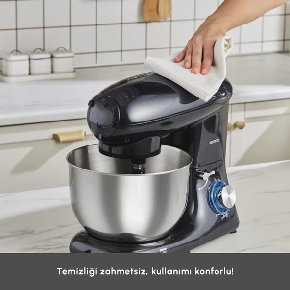 Karaca 5,5 Lt Multichef Kıyma Makinesi & Hamur Yoğurma /Sucuk-Sosis/İçli Köfte Aparatlı 1900W - 9