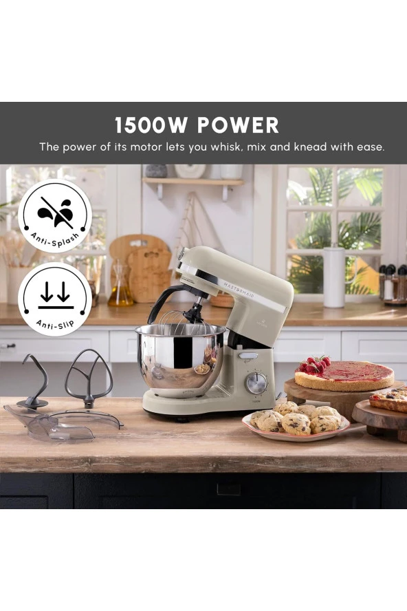 Karaca Mastermaid Chef Pro Çift Kollu Mutfak Şefi 1500 W Iconic Beige
