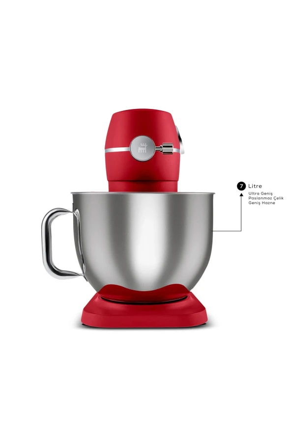Karaca Multichef Dokunmatik Ekran 1800W 7 Litre 10 hız kademeli PREMİUM döküm Mikser