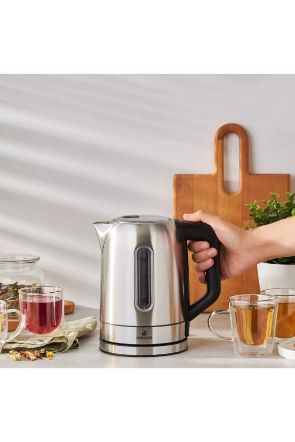 Karaca 5 kademeli sıcaklık modu , Isıya Göre LED Aydınlatma Inox 2200W Su Isıtıcısı - 2