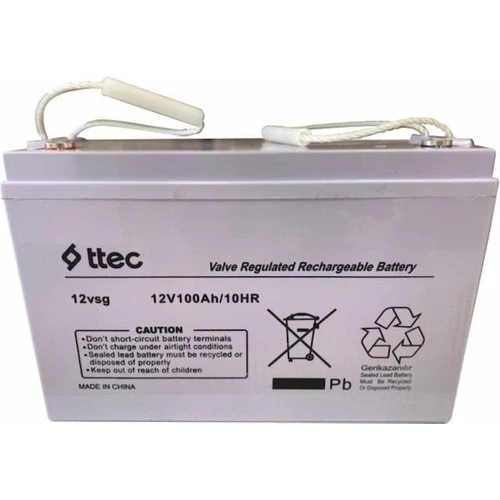 Ttec 12 Volt 100 Amper Jel Akü Ttec