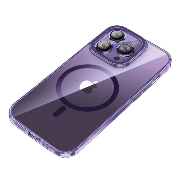 BİKAPAK MAGFIT IPHONE 15 PRO MOR KAPAK