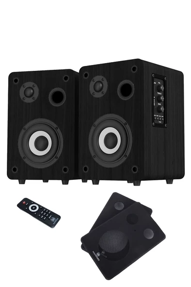 Maxword RM-400BK Aktif Stüdyo Referans Monitörü 4 İNÇ ÇİFT Bluetooth USB 140 Watt - 5