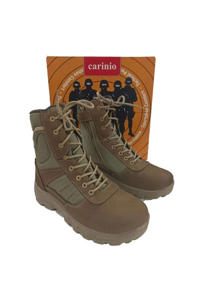 Erkek Sarı Fermuarlı Asker Botu - 3
