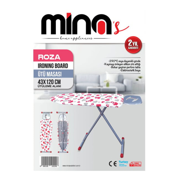 Mina Roza 43x120 Ütü Masası