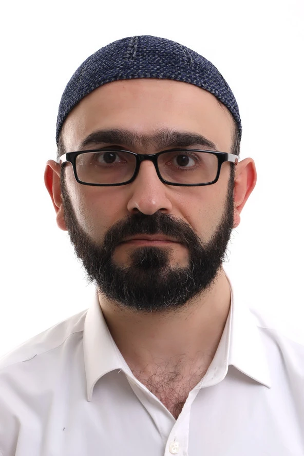 Lacivert Füme Kışlık Çift Renk Kadife Namaz Takkesi - Resim 2