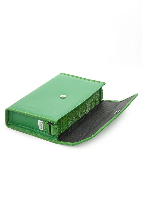 30 Cüz Özel Taşıma Çantalı Hatmi Şerif Orta Boy Kuranı Kerim Yeşil - Resim 4