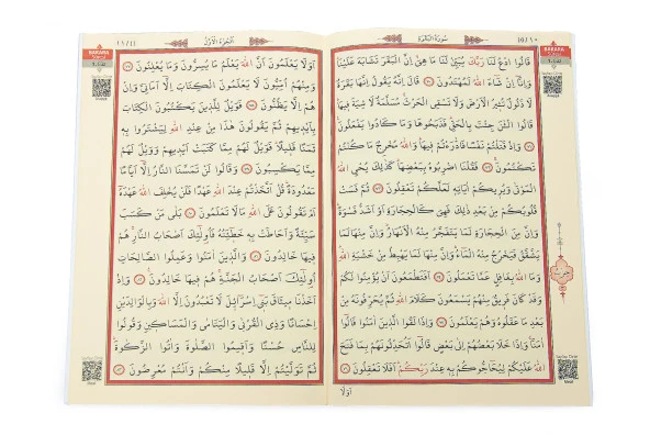 30 Cüz Özel Taşıma Çantalı Hatmi Şerif Orta Boy Kuranı Kerim Yeşil - Resim 5