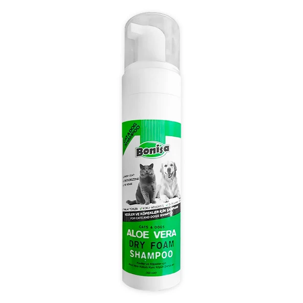 Bonisa Kedi ve Köpek Köpük Şampuan 200ml  Aloevera Kokulu