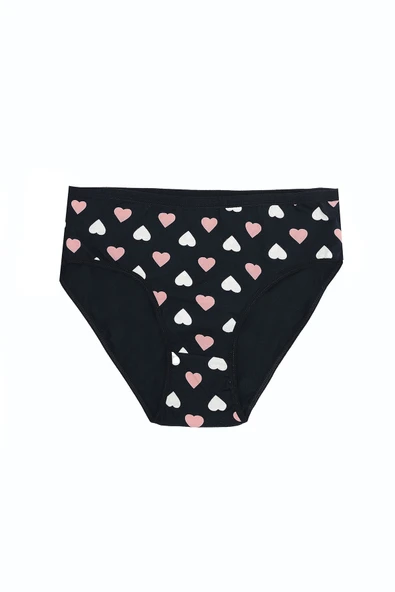 Renkli Büyük Beden Yüksek Bel 3lü Bato Külot - Resim 3