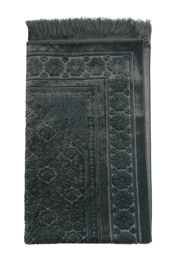 Kadife Seccade İnci Velvet Pearl - Siyah - Resim 3