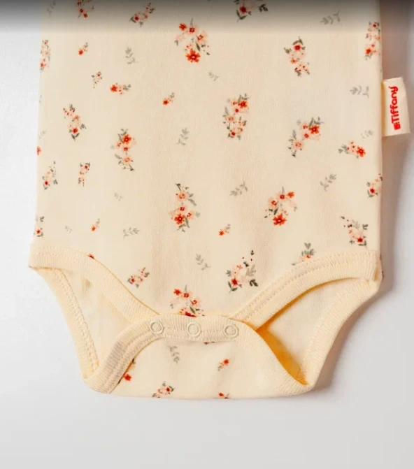 uğurböceğiçocuk Tiffany Clove Organik Theme Yarım Kol Badi 22008 - 4