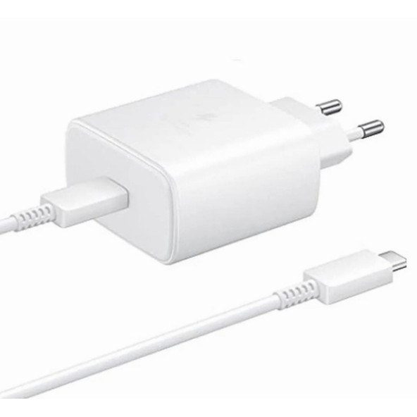 Samsung Galaxy S8 Orijinal 25W EP-TA800XWEGWW 25W Type-C Hızlı Şarj Cihazı Beyaz  3A - Resim 5