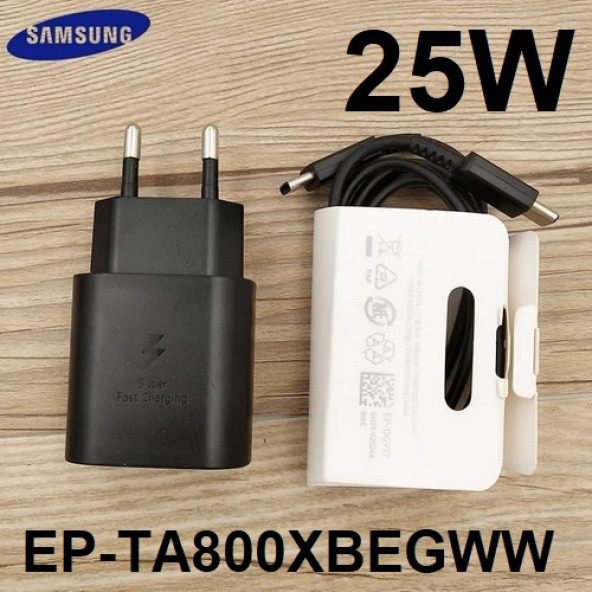 Day Samsung Galaxy Note 20 Orij. EP-TA800XBEGWW 25W Type-C Hızlı Şarj Cihazı Siyah 3A - Resim 6