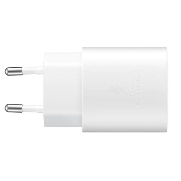 Day Samsung Galaxy Note 20 Orij. EP-TA800XWEGWW 25W Type-C Hızlı Şarj Cihazı Beyaz  3A - 4