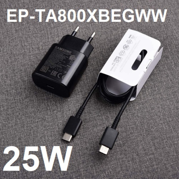 Day Samsung Galaxy S21 Orijinal EP-TA800XBEGWW 25W Type-C Hızlı Şarj Cihazı Siyah 3A - 9