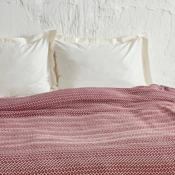 Karaca Home Levi Bordo Çift Kişilik Pike - 7