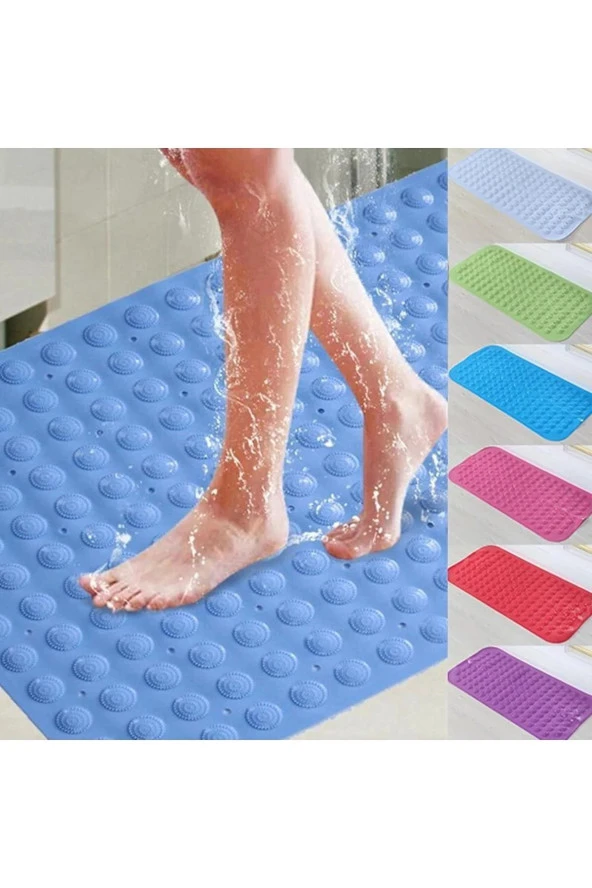 Yıldızhane Silikon Vantuzlu Banyo Duş Kaydırmaz Paspas Duşakabin Paspası. Ayak Kaydırmaz 40x80cm - 3