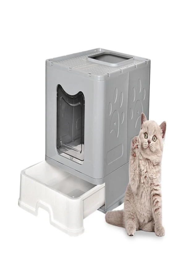 Yıldızhane Xxl Çekmeceli Katlanabilir Kedi Tuvaleti ( Ön Kapak Içeri Ve Dışarı Hareket Eder ) - 4