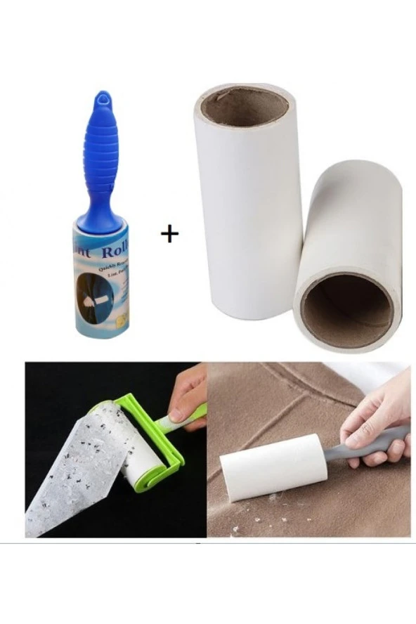 Yıldızhane Evcil Hayvan Tüy Alma Yaprak Rulo 5 Metre 2 Yedekli Set - 2