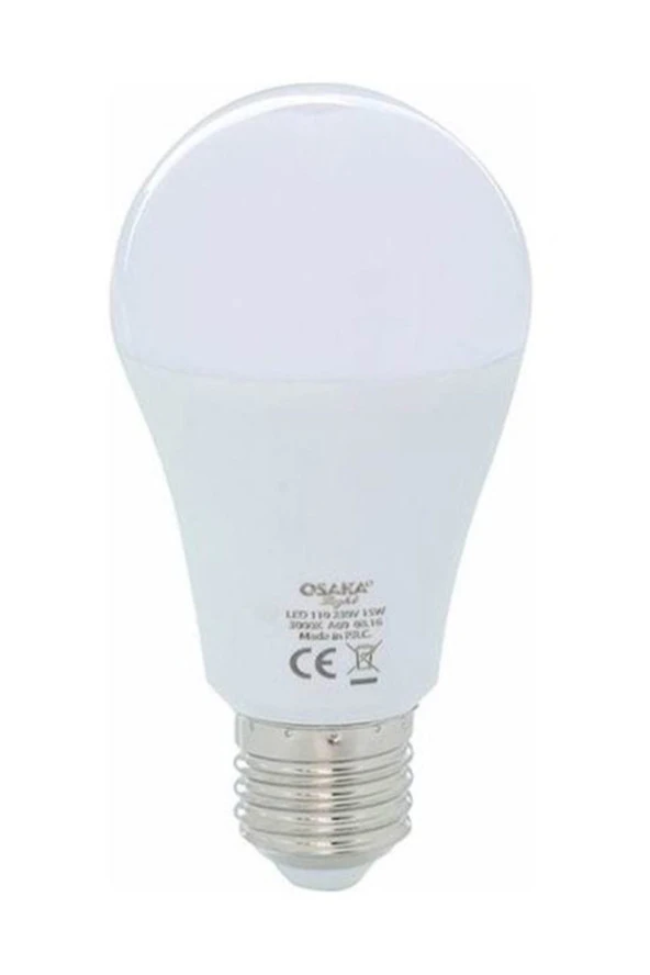 Osaka Light 15Watt A60 Led Ampul E27 Beyaz Led111