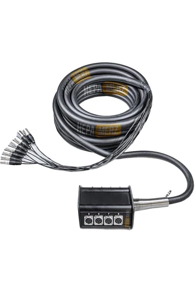 Hepa Merz Stage-8C-10M 8 Kanal 10 Metre Multicore Kablolu Hazır Stage Box - Resim 3