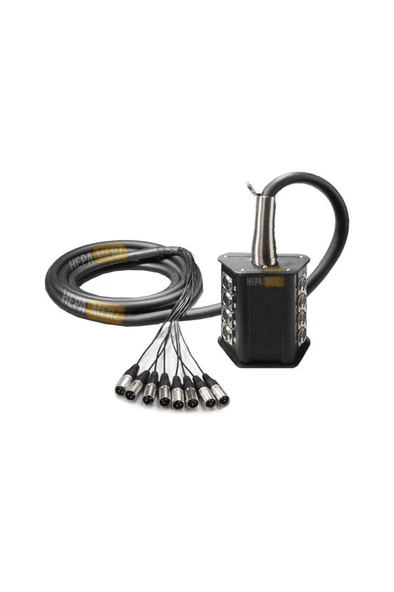 Hepa Merz Stage-8C-10M 8 Kanal 10 Metre Multicore Kablolu Hazır Stage Box ürün görseli